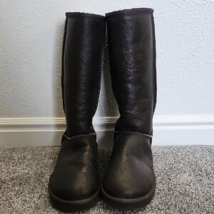 New Women's BrownSoft Leather UGG Boots